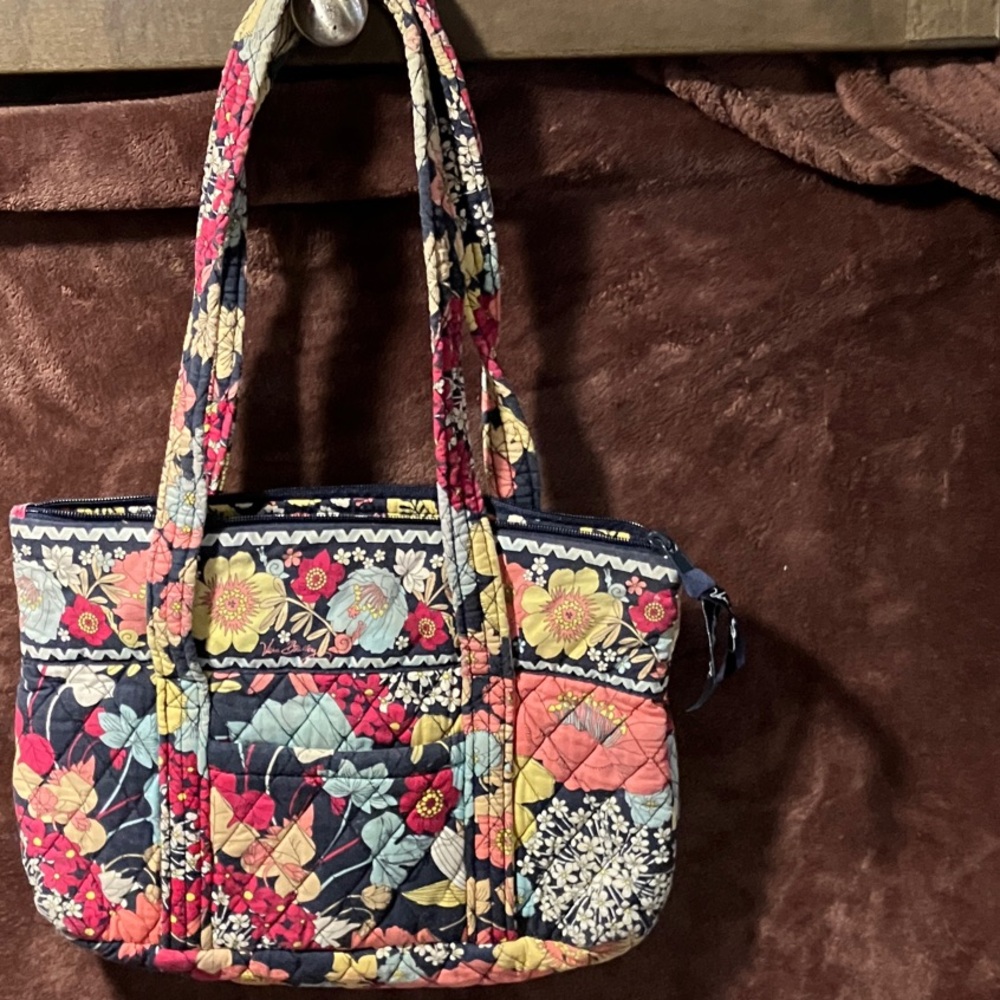 Vera Bradley Colorful Leaf Pattern Shoulder Bag (item # 1060) - Picture 3 of 8